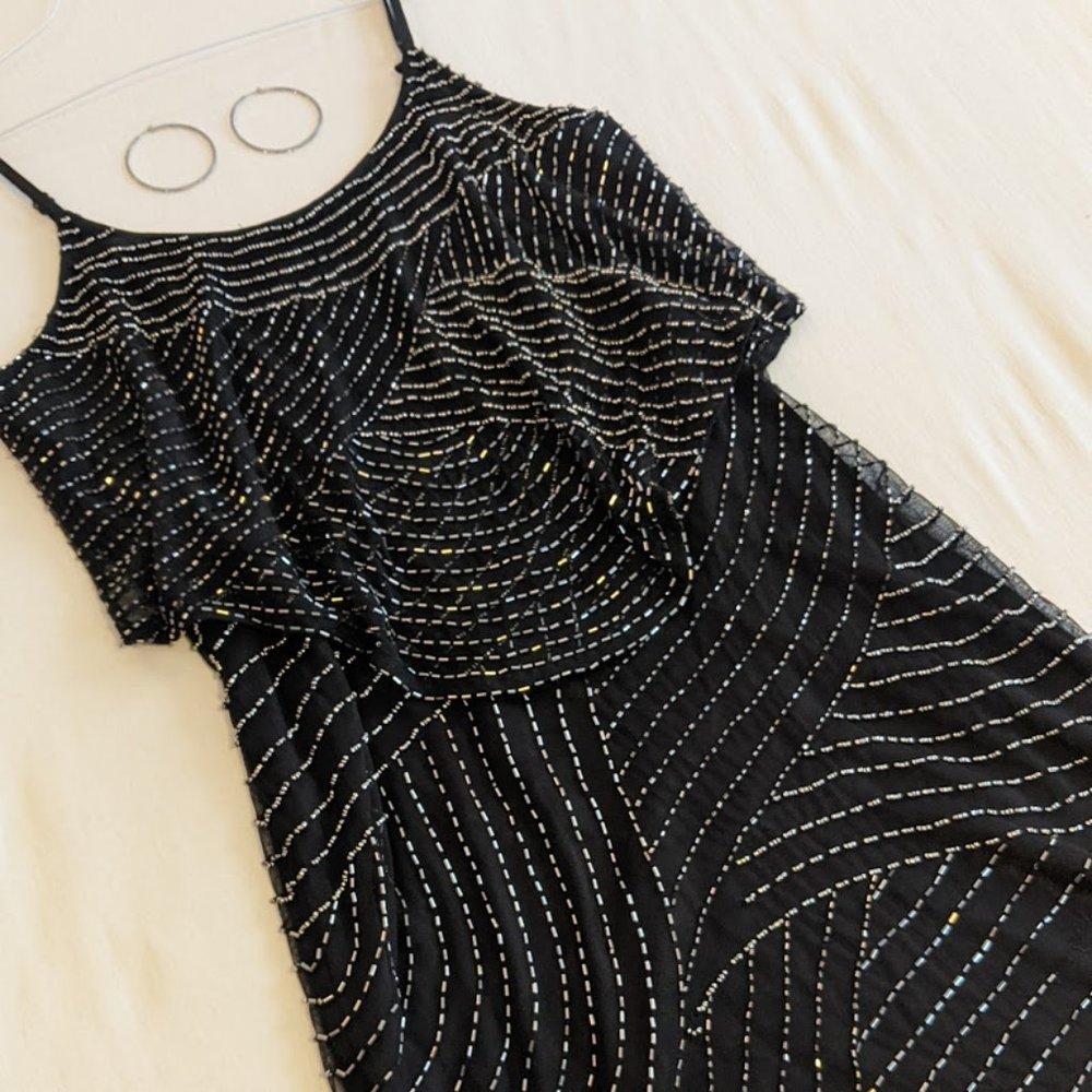 J Kara Beaded Black Dress - Picture 5 of 14